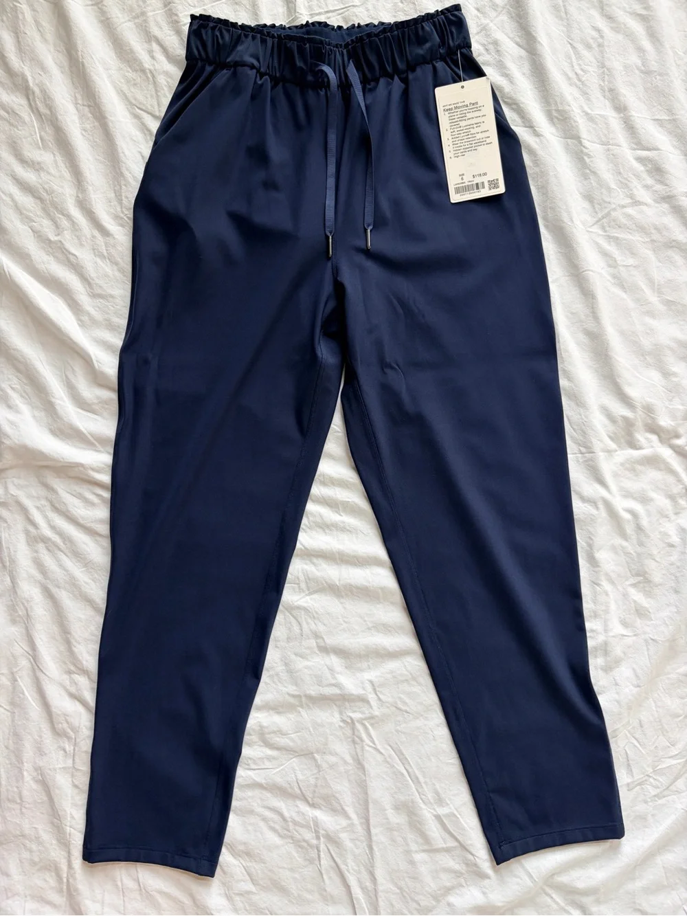 lululemon athletica Navy Ankle-Length Cropped Pants